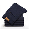 Classic Style Men's Casual Pants Business Fashion Black Blue Elastic Regular Fit