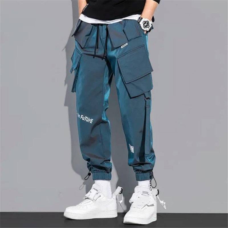 Men's Cargo Pants Fashion Hip Hop Multi-pocket Trousers Trendy Streetwear  Sweatpants